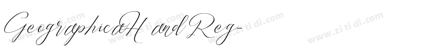 Geographica Hand Reg字体转换